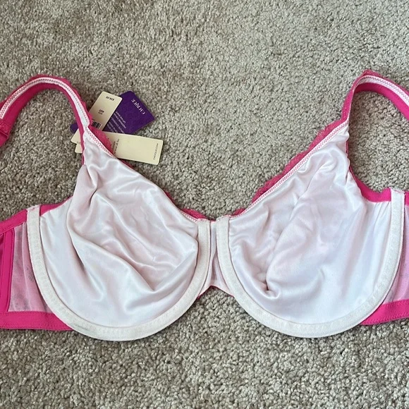 NWT Cacique Pink Lace Bra - Picture 11 of 14